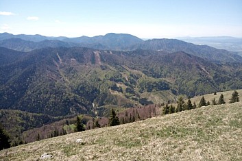 panoramata z vrchu Lysec