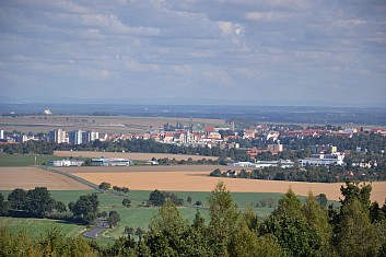 Výhled na Chrudim s chrámem Nanebevzetí Panny Marie (IČ)